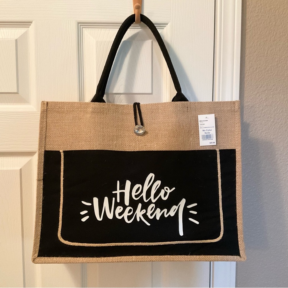 NWT Hello Weekend TOTE